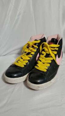 Nike Blazer Mid GS Love Black Pink Yellow 325064-062 Size 6Y